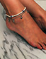 Fashion Silver Color Star Shape Decorated Ankle Chain