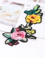 Fashion Multi-color Flower Shape Decorated Patch