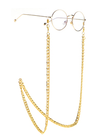 Fashion Golden Gold Chain Metal Anti-skid Thick Glasses Chain