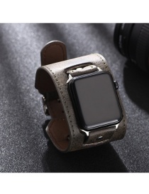 Fashion Dark Green Wishiwatch Leather Alloy Smart Watch (watchband)