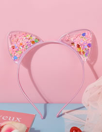 Fashion Powder Tassel Sequins Cat Ears Children's Headband