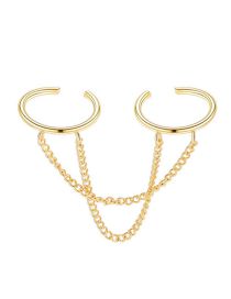 Fashion Gold Alloy Tassel Ear Clip