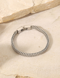 Fashion Silver Stainless Steel Snake Bone Chain Bracelet