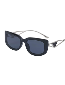 Fashion All Grey Pc Square Large Frame Sunglasses
