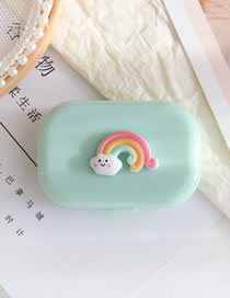 Fashion Rainbow Plastic Cartoon Portable Contact Lens Case