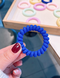 Fashion Royal Blue Acrylic Phone Line Hair Ring
