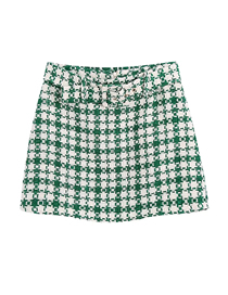Fashion Green Bird Woven Garment Belt Skirt