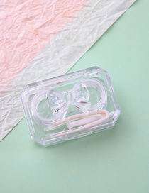 Fashion Corner Model-transparent Bow Knot Plastic Bow Contact Lenses Box