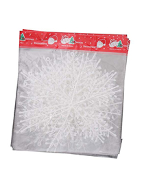 Fashion 15cm (3 Pieces 1 Pack) (2 Packs) Christmas Plastic Snowflakes