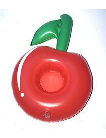 Fashion Cherry Cup Holder Pvc Inflatable Apple Drink Cup Holder