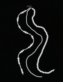 Fashion 3# Wild Pearl Butterfly Pearl Braided Hair Chain