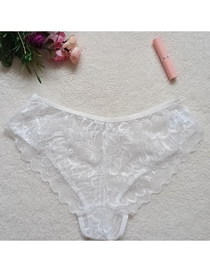 Fashion White Sheer Lace Panties