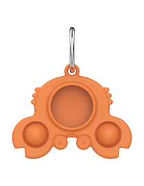 Fashion Crab Protective Cover Orange Suitable For Apple Silicone Locator Keychain