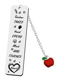 Fashion L Type Apple Stainless Steel Letter Hang Tag Bookmark