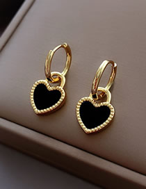 Fashion Gold Alloy Geometric Love Earrings
